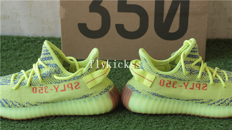 Correct Adidas Yeezy Boost 350 V2 Semi Frozen Yellow Brown Bottom